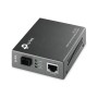 "Omada 10/100 Mbps RJ45 to 100 Mbps Single-mode SC WDM Bi-Directional Fiber Converter PORT: 1× 100Mbps SC Port, 1× 10/100M RJ45 